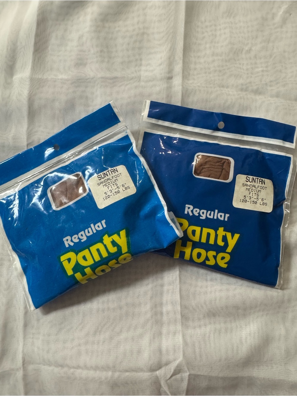Regular Panty Hose - Suntan - NWT Sealed - Lot of 2 - Made in the USA